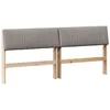 Image de vidaXL Tête de lit capitonnée Taupe 180 cm Pin Massif, Têtière Moderne rectangulaire, Design en Mousse, pour Une Chambre élégante et stylée, Confort assuré