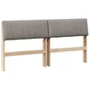 Image de vidaXL Tête de lit capitonnée Taupe 150 cm Pin Massif, Têtière Moderne rectangulaire, Design en Mousse, pour Une Chambre élégante et stylée, Confort assuré