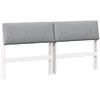 Image de vidaXL Tête de lit capitonnée Gris Clair 150 cm Pin Massif, Têtière Moderne rectangulaire, Design en Mousse, pour Une Chambre élégante et stylée, Confort assuré