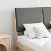 Image de vidaXL Tête de lit capitonnée Gris foncé 120 cm Pin massif