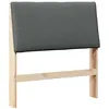 Image de vidaXL Tête de lit capitonnée Gris foncé 90 cm Pin Massif, Tête de lit Moderne, rectangulaire, Moelleuse, en pin élégant, Confortable et Pratique, Style Minimaliste