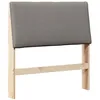 Image de vidaXL Tête de lit capitonnée Taupe 90 cm Pin Massif, Tête de lit Moderne, rectangulaire, Moelleuse, en pin élégant, Confortable et Pratique, Style Minimaliste