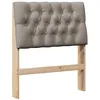 Image de vidaXL Tête de lit capitonnée Taupe 75 cm Pin Massif, Mobilier de Chambre Moderne, tête de lit rembourrée rectangulaire, Design en pin Massif, Accessoires Tendance pour déco Minimal