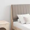 Image de vidaXL Tête de lit capitonnée Taupe 135 cm Pin massif