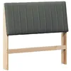Image de vidaXL Tête de lit capitonnée Gris foncé 100 cm Pin Massif, Tête de lit rectangulaire Moderne, Confortable pour Le Dos, Fusion en pin, Design Minimal, Accessoire de Confort