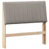 Image de vidaXL Tête de lit capitonnée Taupe 100 cm Pin Massif, Tête de lit rectangulaire Moderne, Confortable pour Le Dos, Fusion en pin, Design Minimal, Accessoire de Confort