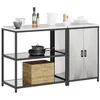 Image de vidaXL Ensemble de Rangement Cuisine 2 pcs Argenté Acier Inoxydable, Solution de Rangement Moderne, Armoire en Acier rectangulaire, système Pratique d'étagères pour la Maison