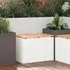Image de vidaXL Banc de jardin Blanc 60 x 40 x 43 cm Acier
