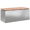 Image de vidaXL Banc de Jardin Argent 100 x 40 x 43 cm Acier galvanisé, Jardin et Terrasse, Siège d'extérieur Moderne, Banc Durable, Meubles de Patio Chics pour la détente et Les rassemblements