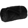 Image de vidaXL Jeté Noir 130 x 150 cm Toison, Couverture en Polaire Douillette, jeté léger et Polyvalent pour la Chambre, déco intérieure élégante, chaleureuse et Confortable