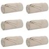Image de vidaXL Couvertures à Jeter 6 pcs Beige 270 x 240 cm Toison, Couverture Douillette, Fleece Léger et Résistant, Décor Plush Intérieur, Chaleur pour Canapé, Parfait pour Se Câliner