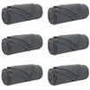 Image de vidaXL Couvertures à Jeter 6 pcs Gris foncé 170 x 130 cm Toison, Couverture Douillette, Fleece Léger et Résistant, Décor Plush Intérieur, Chaleur pour Canapé, Parfait pour Se Câliner