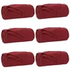 Image de vidaXL Couvertures à Jeter 6 pcs Rouge Bordeaux 240 x 220 cm Toison, Couverture Douillette, Fleece Léger et Résistant, Décor Plush Intérieur, Chaleur pour Canapé, Parfait pour Se Câliner