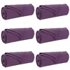 Image de vidaXL Couvertures à Jeter 6 pcs Violet 270 x 240 cm Toison, Couverture de Luxe pour canapé, en Fleece léger, décorative et Confortable, Chaleur pour Chambre, déco intérieure
