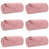 Image de vidaXL Couvertures à Jeter 6 pcs Rose 270 x 240 cm Toison, Couverture Douillette, Fleece Léger et Résistant, Décor Plush Intérieur, Chaleur pour Canapé, Parfait pour Se Câliner
