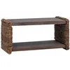 Image de vidaXL Table Basse Naturel 70 x 35 x 35 cm Bois de Mahogany Massif, Table rectangulaire Tendance, Bois Durable, Meuble Moderne pour café, déco Maison et Bureau