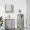 Image de vidaXL Ensemble de mobilier de salle de bain 3 pcs Gris Sonoma