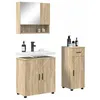 Image de vidaXL Ensemble de mobilier de Salle de Bain 3 pcs Chêne Sonoma,