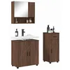 Image de vidaXL Ensemble de mobilier de Salle de Bain 3 pcs Chêne Marron,