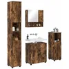 Image de vidaXL Ensemble de mobilier de Salle de Bain 4 pcs Chêne fumé,