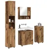 Image de vidaXL Ensemble de mobilier de Salle de Bain 4 pc Bois Ancien, Meuble de Salle de Bain Moderne, Étagères Murales Élégantes, Rangements Compacts pour Salles de Bain Tendance