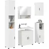 Image de vidaXL Ensemble de mobilier de Salle de Bain Montage Mural 5 pcs Blanc,