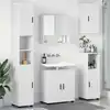 Image de vidaXL Ensemble de mobilier de salle de bain Montage mural 5 pcs Blanc