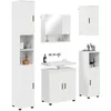 Image de vidaXL Ensemble de mobilier de Salle de Bain 5 pcs Blanc Brillant,