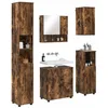 Image de vidaXL Ensemble de mobilier de Salle de Bain 5 pcs Chêne fumé,