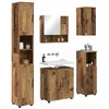 Image de vidaXL Ensemble de mobilier de Salle de Bain 5 pc Bois Ancien, Solutions de Rangement Modernes pour Salle de Bain, Ensemble de vanité rectangulaire, Meubles muraux Pratiques