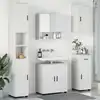 Image de vidaXL Ensemble de mobilier de salle de bain avec tiroir 5 pcs Blanc