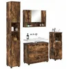 Image de vidaXL Ensemble de mobilier de Salle de Bain 4 pcs Chêne fumé,