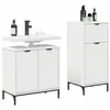 Image de vidaXL Ensemble de mobilier de Salle de Bain avec tiroir 2 pcs Blanc,