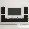 Image de vidaXL Ensemble meuble TV Montage mural Chêne noir Bois d'ingénierie