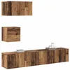 Image de vidaXL Ensemble Meuble TV 3 pcs Bois Ancien Bois d'ingénierie, Salon Contemporain, Rangement rectangulaire, Italien, Meuble Mural en Bois, Console média Chic, Meuble Compact