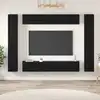 Image de vidaXL Ensemble meuble TV 10 pcs Chêne noir Bois d'ingénierie