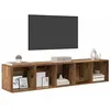Image de vidaXL Ensemble de Meubles TV 2 pcs Bois Ancien Bois d'ingénierie, Meuble TV rectangulaire Moderne pour Salon, Rangement Mural, Organisateur Efficace, Compact et Pratique