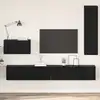 Image de vidaXL Meuble TV mural 4 pcs Chêne noir Bois d'ingénierie