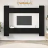 Image de vidaXL Ensemble meuble TV 10 pcs Chêne noir 30,5 x 30 x 90 cm