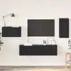 Image de vidaXL Ensemble meuble TV avec tiroir Chêne noir Bois d'ingénierie