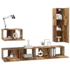 Image de vidaXL Ensemble Meuble TV 4 pcs Bois Ancien Bois d'ingénierie, Meuble TV Moderne, élégant et rectangulaire, déco Minimaliste, canapé Sympa, Rangement Efficace