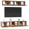 Image de vidaXL Ensemble Meuble TV 5 pcs Bois Ancien Bois d'ingénierie, Rangement Salon, Meuble TV Moderne, étagère Murale Chic, Organisateur Cube Pratique