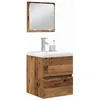 Image de vidaXL Ensemble de mobilier de Salle de Bain avec tiroir 2 pcs, Ensemble de Meubles de Salle de Bain, Style Moderne, Mural, Solutions de Rangement minimalistes, déco élégante