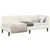 Image de vidaXL Cadre de lit d'angle Crème 80 x 200 cm Velours