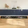Image de vidaXL Tapis de Cuisine Noir 300 x 60 cm Velours