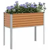 Image de vidaXL Cache-Pot de Jardin Marron Clair 100,5 x 40,5 x 90 cm,