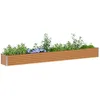 Image de vidaXL Jardinière surélevée Marron Clair 390 x 50 x 36 cm