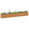Image de vidaXL Jardinière surélevée 582 x 50 x 68 cm Acier galvanisé, Jardin et Terrasse, Bac à Plantes Métallique, Lit Élevé Extérieur, Solutions pour Espaces Urbains, Design Durable
