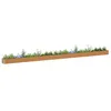 Image de vidaXL Jardinière surélevée 970 x 50 x 36 cm Acier galvanisé, Jardin et Terrasse, Bac à Plantes Métallique, Lit Élevé Extérieur, Solutions pour Espaces Urbains, Design Durable