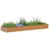 Image de vidaXL Jardinière surélevée Marron Clair 390 x 100 x 36 cm